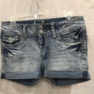 Denim shorts